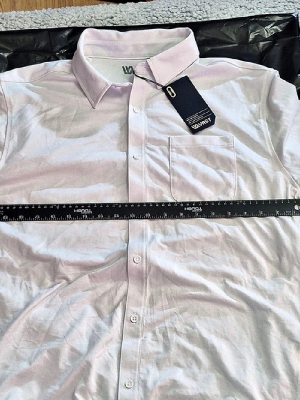 0027 VRST Limitless Performance Long Sleeve Button Up Shirt Pink Large